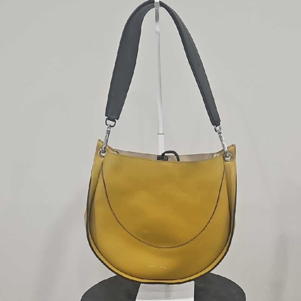 Proenza Schouler Mustard Yellow Crescent Hobo Bag - Picture 1 of 9